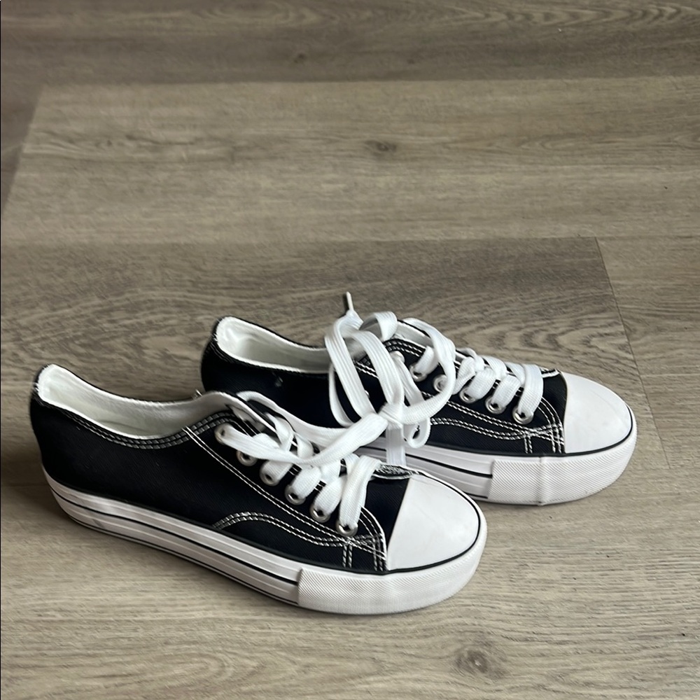 Classic Black and White Athletic Shoes